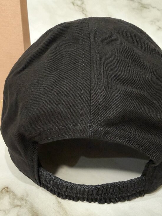 MIU MIU Drill Baseball Cap Black Brand New with Original Bag main image 6